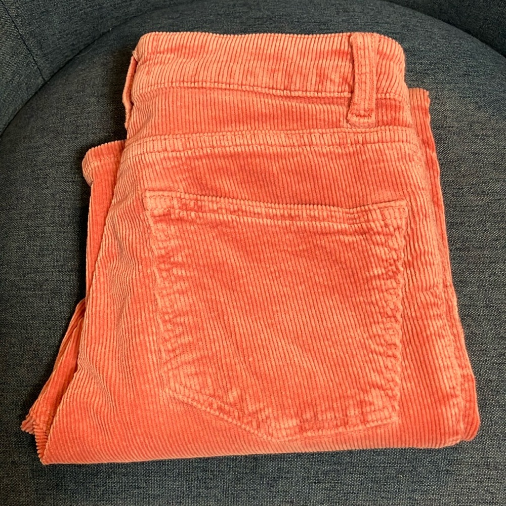 Pilcro Dusty Rose Corduroy Ankle Pants